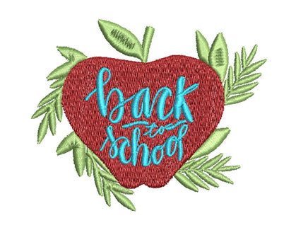 Back To School Machine Embroidery Design - sproutembroiderydesigns