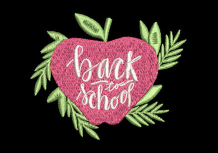 Back To School Machine Embroidery Design - sproutembroiderydesigns