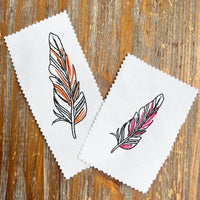 Feather Embroidery Design, 2 sizes, Quick Stitch - sproutembroiderydesigns