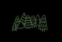 Christmas Trees Machine Embroidery Design, 2 sizes, - sproutembroiderydesigns