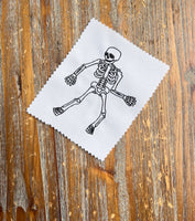 Dancing Skeleton Machine Embroidery Design, 2 Sizes - sproutembroiderydesigns