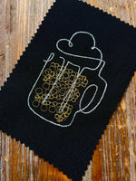 Beer Machine Embroidery Design, Quick Stitch - sproutembroiderydesigns