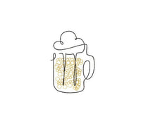 Beer Machine Embroidery Design, Quick Stitch - sproutembroiderydesigns