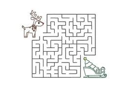 Christmas Maze Machine Embroidery Design - sproutembroiderydesigns