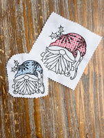 Snowflake Gnome Machine Embroidery Design, 2 sizes - sproutembroiderydesigns