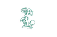 Mushroom Machine Embroidery Design - sproutembroiderydesigns