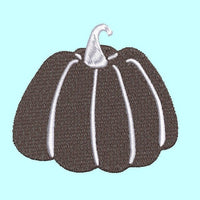 Chubby Pumpkin Machine Embroidery Design, 2 sizes - sproutembroiderydesigns