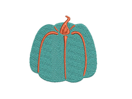 Quirky Pumpkin Machine Embroidery Design, 2 sizes - sproutembroiderydesigns