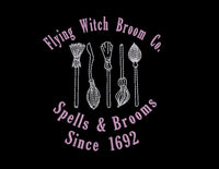 Flying Witch Broom Co. Machine Embroidery Design - sproutembroiderydesigns