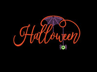 Cobweb Halloween Machine Embroidery Design, Spooky spider web embroidery design - sproutembroiderydesigns