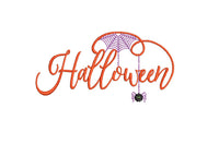 Cobweb Halloween Machine Embroidery Design, Spooky spider web embroidery design - sproutembroiderydesigns