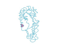 Silhouette Woman Machine Embroidery Design, 2 sizes - sproutembroiderydesigns