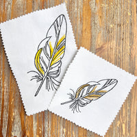 Feather Embroidery Design, 2 sizes - sproutembroiderydesigns