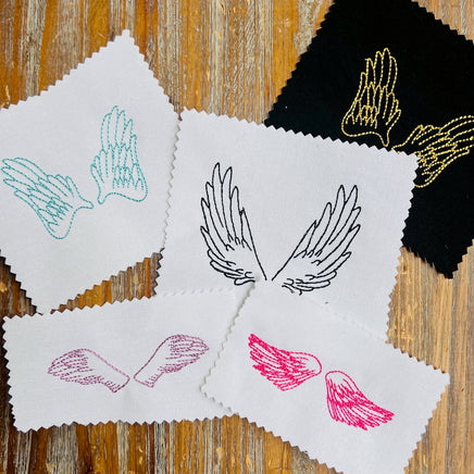 Collection Angel Wings Embroidery Design - sproutembroiderydesigns