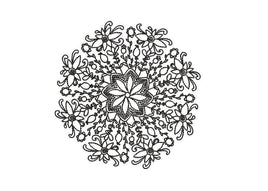 Floral Mandala Machine Embroidery Design - sproutembroiderydesigns