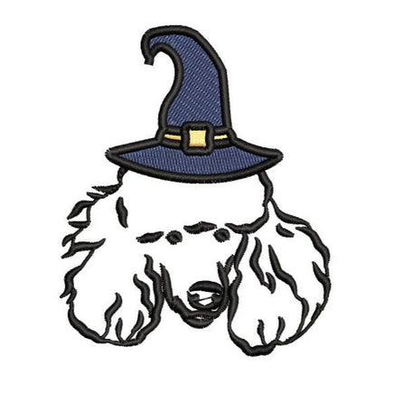 Halloween Poodle Dog Machine Embroidery Design, 2 Sizes - sproutembroiderydesigns