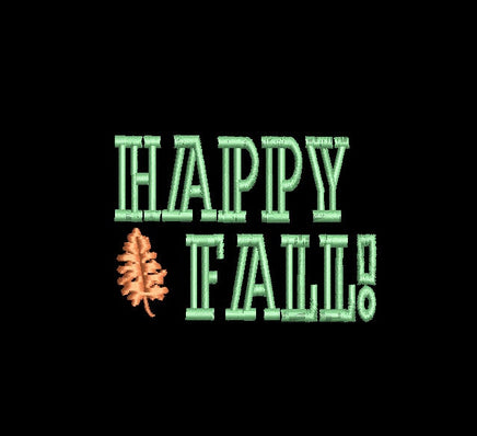 Happy Fall Machine Embroidery Design, Thanksgiving embroidery - sproutembroiderydesigns