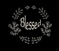 Thanksgiving Blessed Wreath Machine Embroidery Design - sproutembroiderydesigns