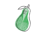 Jar Topper Pears Embroidery Design - sproutembroiderydesigns