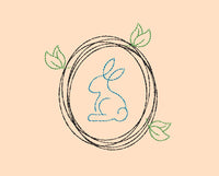 Easter Wreath Machine Embroidery Design - sproutembroiderydesigns