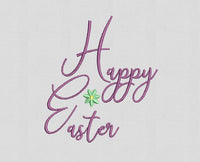 Happy Easter Machine Embroidery Design, Happy easter Script design, Design #3 - sproutembroiderydesigns