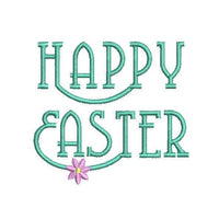 Happy Easter Machine Embroidery Design, Happy easter Script design, Design #3 - sproutembroiderydesigns