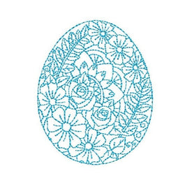 Mandala Easter Egg Machine Embroidery Design, Ornate Easter Egg embroidery design - sproutembroiderydesigns