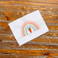 Easter Carrot Rainbow Machine Embroidery Design, 2 Sizes - sproutembroiderydesigns