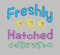 Freshly Hatched Machine Embroidery Design, 2 Sizes, Easter Embroidery Design, - sproutembroiderydesigns