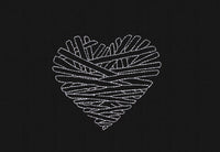 Wrapped Heart Machine Embroidery Design, Valentine's Day embroidery design - sproutembroiderydesigns