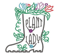 Plant Lady Machine Embroidery Design, Garden saying embroidery design - sproutembroiderydesigns
