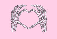 Skeleton Hand Heart Machine Embroidery Design - sproutembroiderydesigns