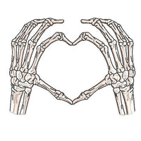 Skeleton Hand Heart Machine Embroidery Design,2 sizes, hand embroidery design, heart embroidery pattern, friendship embroidery - sproutembroiderydesigns