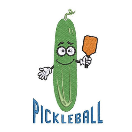 Funny Pickleball Embroidery Machine Design, pickleball embroidery design, 4x4 hoop, Pickle ball towel embroidery - sproutembroiderydesigns