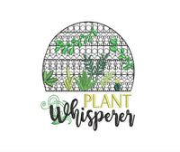 Plant Whisperer Machine Embroidery Design, Garden saying embroidery design - sproutembroiderydesigns