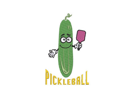 Funny Pickleball Embroidery Machine Design, pickleball embroidery design, 4x4 hoop, Pickle ball towel embroidery - sproutembroiderydesigns