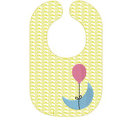 Moon Balloon Bib Embroidery Design - sproutembroiderydesigns