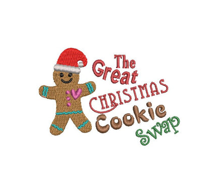 Christmas Cookie Swap Machine Embroidery Desig - sproutembroiderydesigns