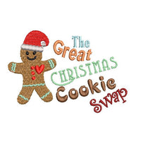 Christmas Cookie Swap Machine Embroidery Design, 2 sizes, 4x4 hoop - sproutembroiderydesigns