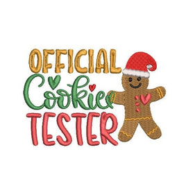 Official Cookie Tester Machine Embroidery Design, 2 sizes, 4x4 hoop, Christmas Embroidery Design - sproutembroiderydesigns