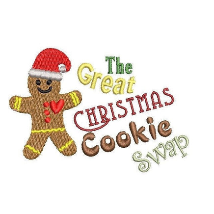 Christmas Cookie Swap Machine Embroidery Design, 2 sizes, 4x4 hoop - sproutembroiderydesigns