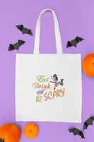 Eat, Drink and Be Scary Machine Embroidery Design, 2 sizes - sproutembroiderydesigns