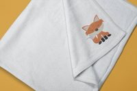 Sly Fox Machine Embroidery Design, nursery embroidery design, 4x4 hoop - sproutembroiderydesigns