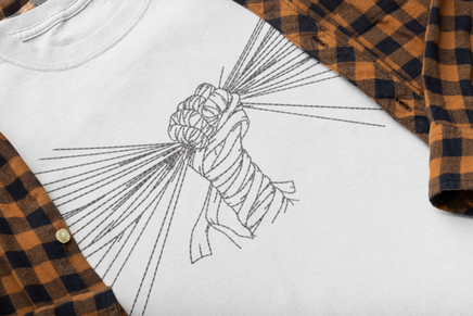 Mummy Machine Embroidery Design, halloween embroidery design - sproutembroiderydesigns